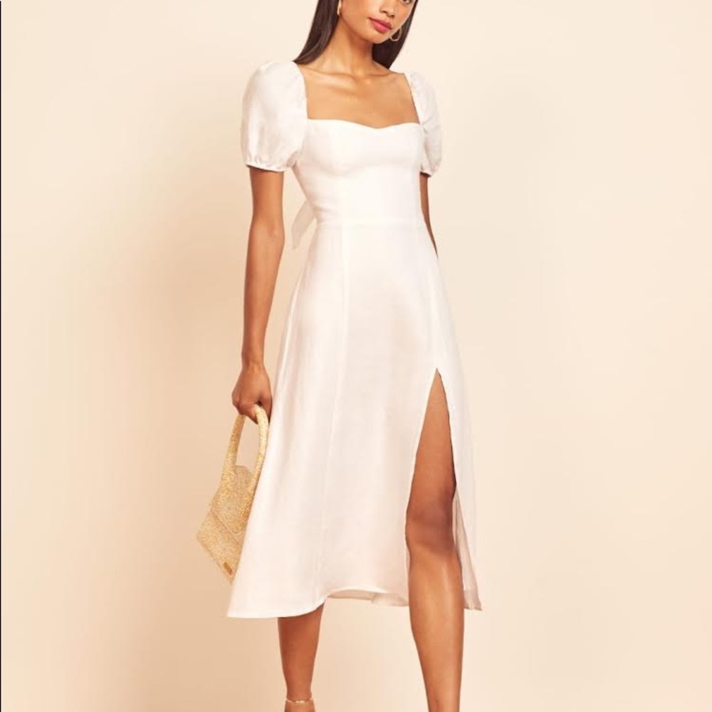 Reformation NWT Denver Dress White Size 10